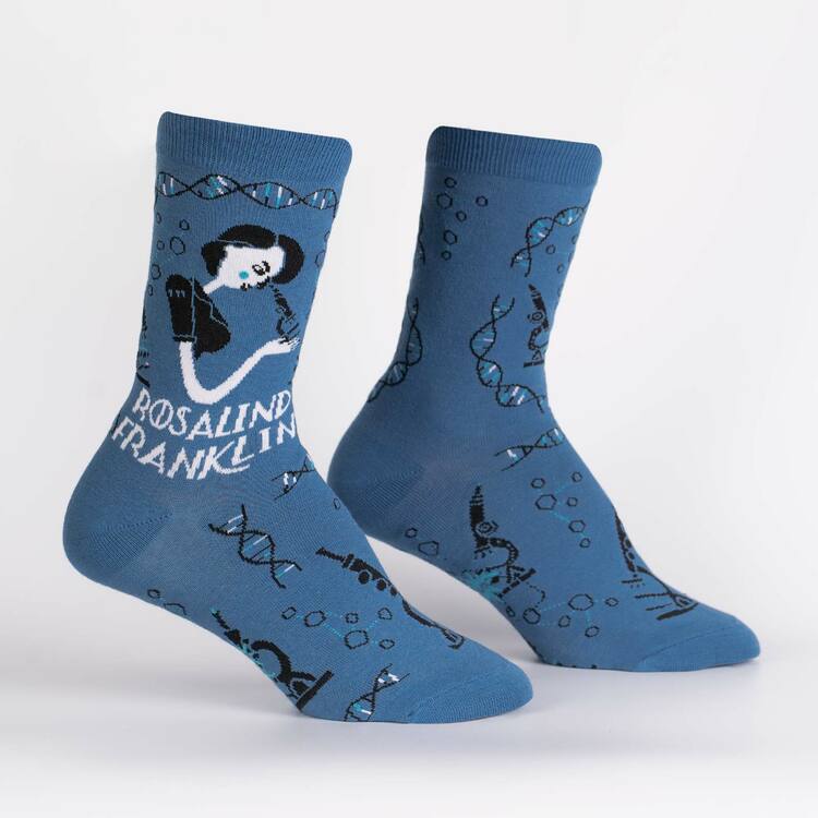 Rosalind Franklin Crew Socks Women in Science Socks Sock It to Me