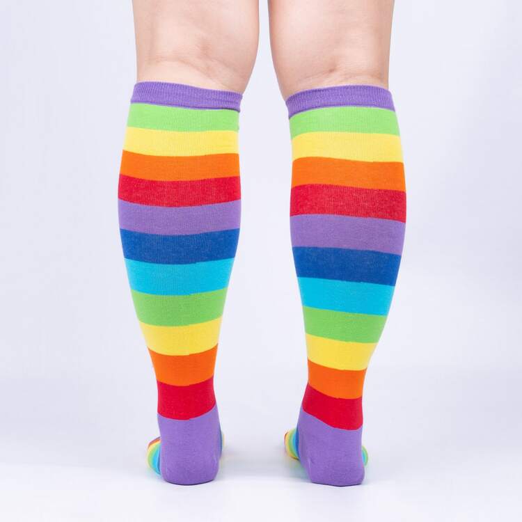 Super Juicy Knee High Socks Rainbow Knee Highs Sock It to Me